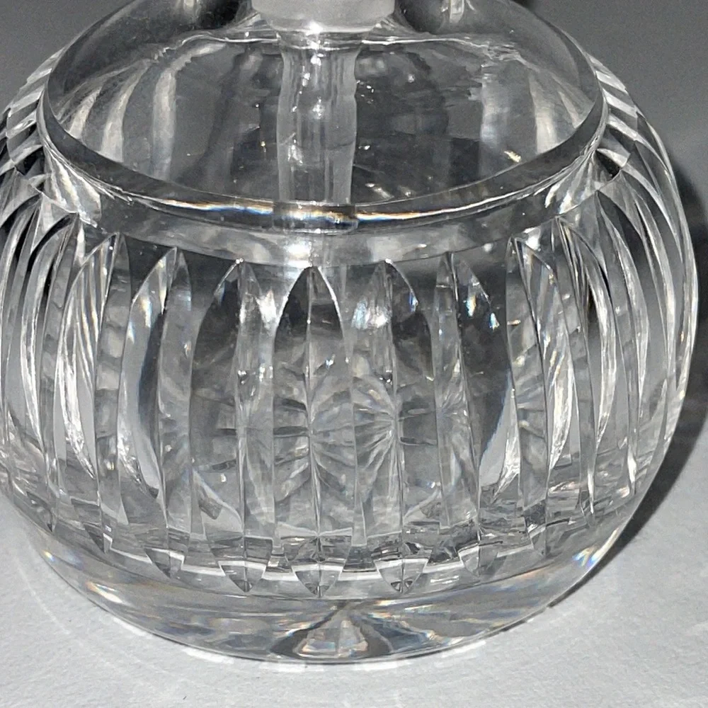 Vintage Waterford Vanity Crystal Perfume Bottle with Beveled Stopper Dauber - Picture 4 of 15